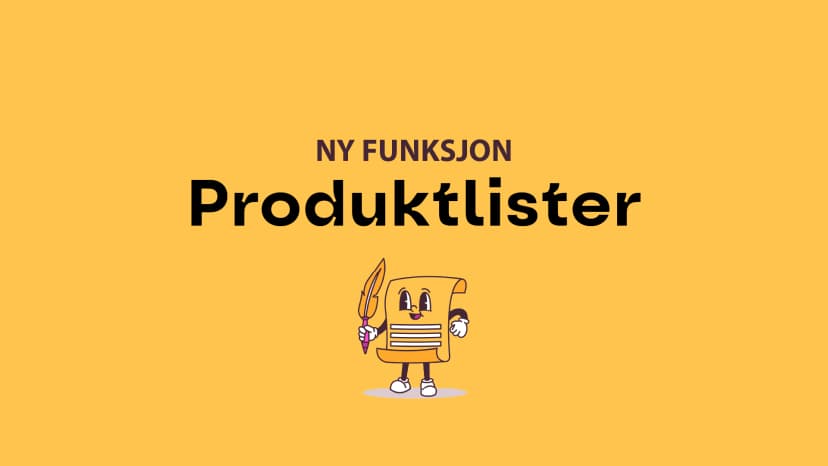 Ny funksjon: Produktlister