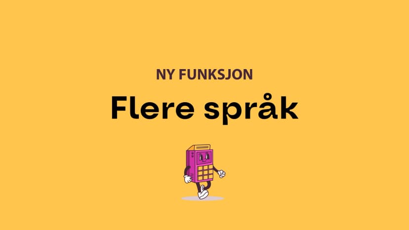 Nettbutikken din på flere språk